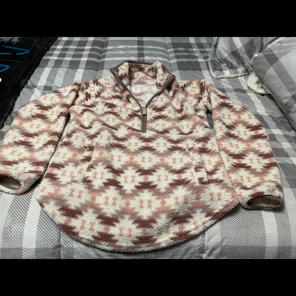 Maurices Aztec color Sherpa sweatshirt